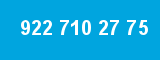 922 710 27 75 922 710 27 75